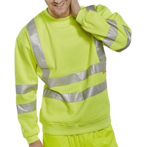 Beeswift BSSEN Hi-Vis Sweatshirt L  Yellow