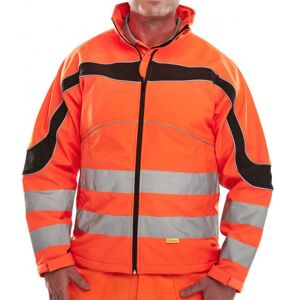 Beeswift ET41 Eton Hi-Vis Contrast Softshell EN ISO 2471 Class 3  3XL  Orange