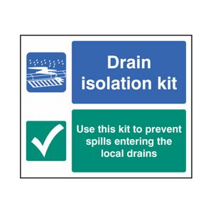 Darcy SL/DRAINISOLATION Drain Isolation Rigid PVC Sign