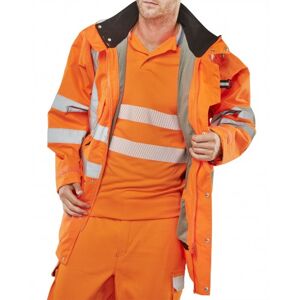 Beeswift Elsener Hi-Vis 7-In-1 Traffic Jacket M  Orange