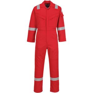 Portwest FR50 Flame Retardant Anti-Static Coverall Regular 4XL  Red