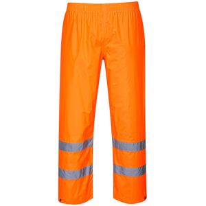 Portwest H441 Hi-Vis PVC-Coated Rain Trousers L  Orange