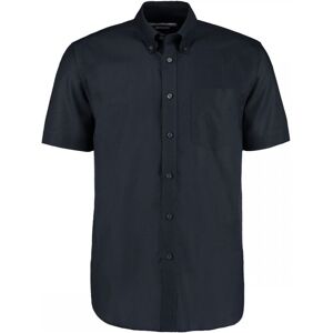 Kustom Kit KK350 Workwear Short Sleeve Oxford Shirt 17.5  Black