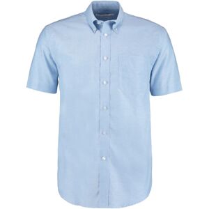 Kustom Kit KK350 Workwear Short Sleeve Oxford Shirt 15  Light Blue