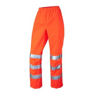 Leo Workwear LL02 Hannaford Women's Hi-Vis Breathable Overtrousers M  Orange