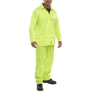 Beeswift NBDS B-Dri Weatherproof 2-Piece Unisex Rain Suit S  Yellow