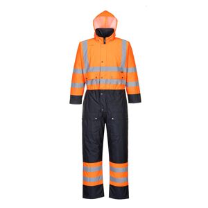 Portwest S485 Hi-Vis Contrast Coverall XXL  Orange