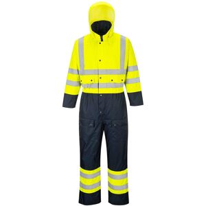 Portwest S485 Hi-Vis Contrast Coverall 5XL  Yellow