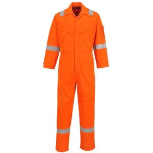 Portwest AF73 Araflame Silver Flame Resistant Antistatic Coverall 54  Orange