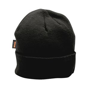Portwest B013 Insulatex Lined Knit Beanie Hat Black