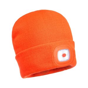 Portwest B028 Rechargeable Twin LED Beanie  Orange