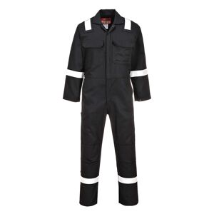 Portwest BIZ5 Bizweld Iona Flame Resistant Hi-Vis Coverall Regular Small  Black