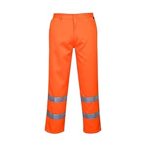 Portwest E041 Hi-Vis Polycotton Trousers Regular S  Orange