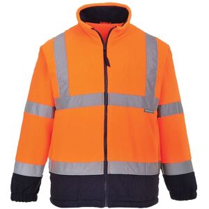 Portwest F301 Two Tone Hi-Vis Heavyweight Fleece XXL  Orange