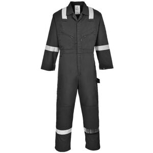 Portwest F813 Iona Hi-Vis Coverall XL  Black