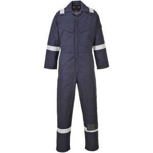 Portwest FF50 Bizflame Flame Resistant Coverall 42  Navy