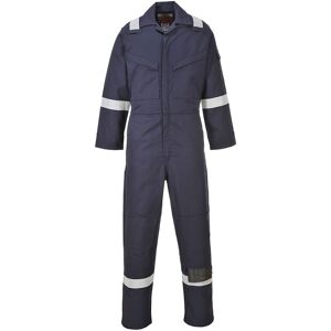 Portwest FF50 Bizflame Flame Resistant Coverall 40  Navy