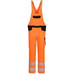 Portwest PW244 PW2 Two-Tone Hi-Vis Bib and Brace L  Orange