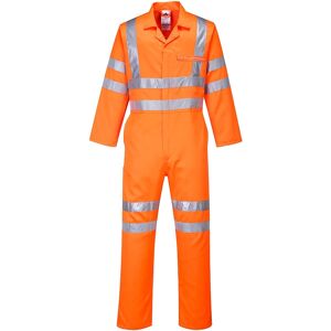 Portwest RT42 Hi-Vis Polycotton Coverall RIS-3279-TOM S  Orange