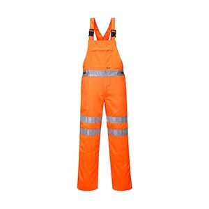 Portwest RT43 Hi-Vis Bib & Brace S  Orange