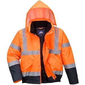 Portwest S266 Hi-Vis Two-Tone Bomber Jacket M  Orange