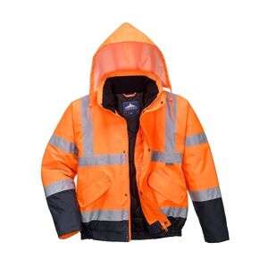 Portwest S266 Hi-Vis Two-Tone Bomber Jacket L  Orange