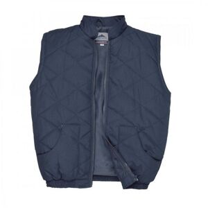 Portwest S412 Glasgow Quilted Sleeveless Bodywarmer S  Navy
