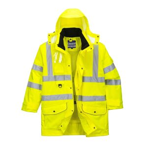 Portwest S427 Hi-Vis 7-in-1 Waterproof Traffic Jacket 3XL  Yellow