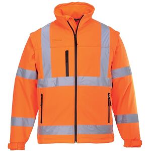 Portwest S428 Hi-Vis 2-In-1 Softshell Jacket (3L) XL  Orange