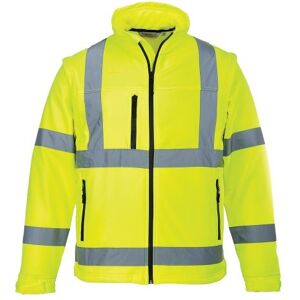 Portwest S428 Hi-Vis 2-In-1 Softshell Jacket (3L) XL  Yellow