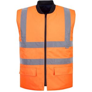 Portwest S469 Hi-Vis Reversible Bodywarmer 3XL  Orange