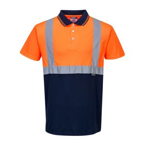 Portwest S479 Hi-Vis Two-Tone Polo Shirt M  Orange