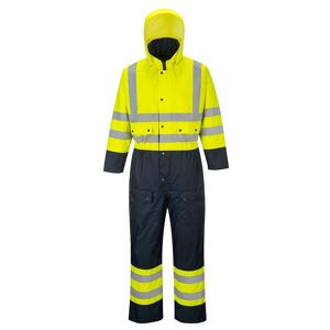 Portwest S485 Hi-Vis Contrast Coverall S  Yellow