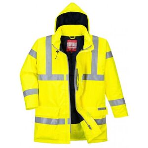 Portwest S778 Bizflame Hi-Vis Flame Resistant Rain Jacket XL  Yellow