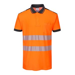 Portwest T180 PW3 Hi-Vis Short Sleeve Polo Shirt 4XL  Orange