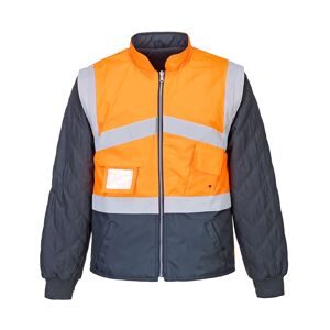 Portwest S769 Hi-Vis 2-Tone Reversible Jacket S  Orange/Navy