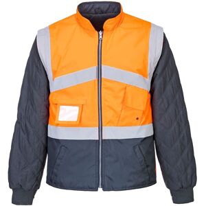 Portwest S769 Hi-Vis 2-Tone Reversible Jacket L  Orange/Navy