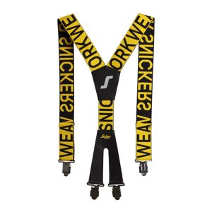 Snickers 9064 Logo Elastic Strap Braces Yellow Black One Size