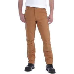 Carhartt 103340 Rugged Flex Straight Fit Duck Double-Front Work Trousers 34L  40W  Carhart Brown