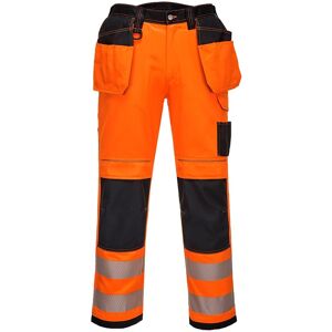 Portwest T501 Hi-Vis Holster Work Trouser 34  Orange