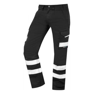 Leo Workwear CT02 Ilfracombe Polycotton Cargo Trousers Regular 40  Black