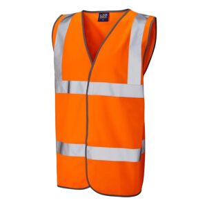 Leo Workwear Leo W01 Tarka Hi-Vis Waistcoat ISO 20471 Class 2 6XL  Orange