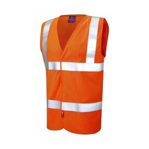 Leo Workwear W19 Clifton Hi-Vis Fire-Resistant Anti-Static Waistcoat