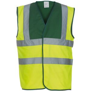 Yoko International Yoko HVW100 Two-Tone Hi-Vis Waistcoat XL  Green