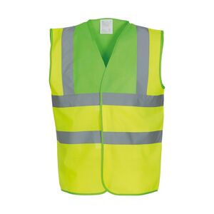 Yoko International Yoko HVW100 Two-Tone Hi-Vis Waistcoat S  Lime