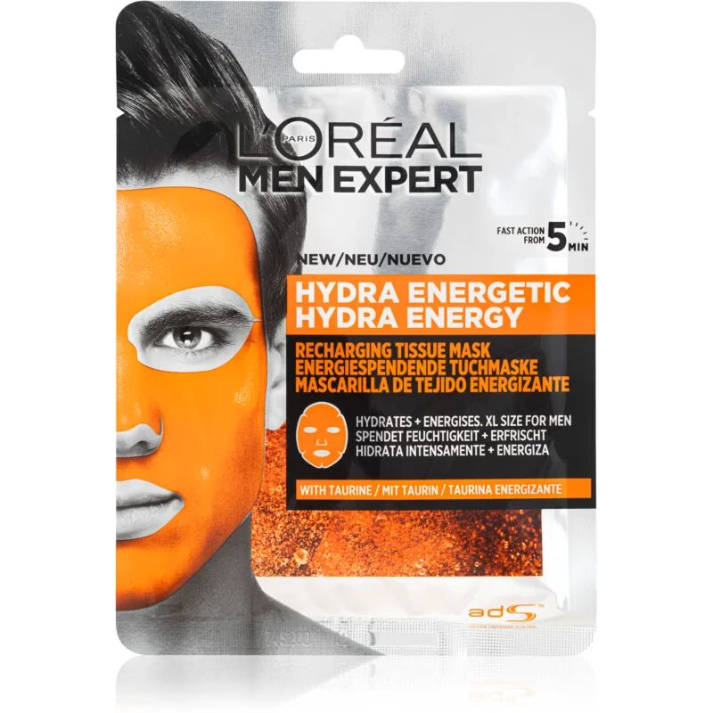 L’Oréal Paris Men Expert Hydra Energetic moisturising face sheet mask M 30 g
