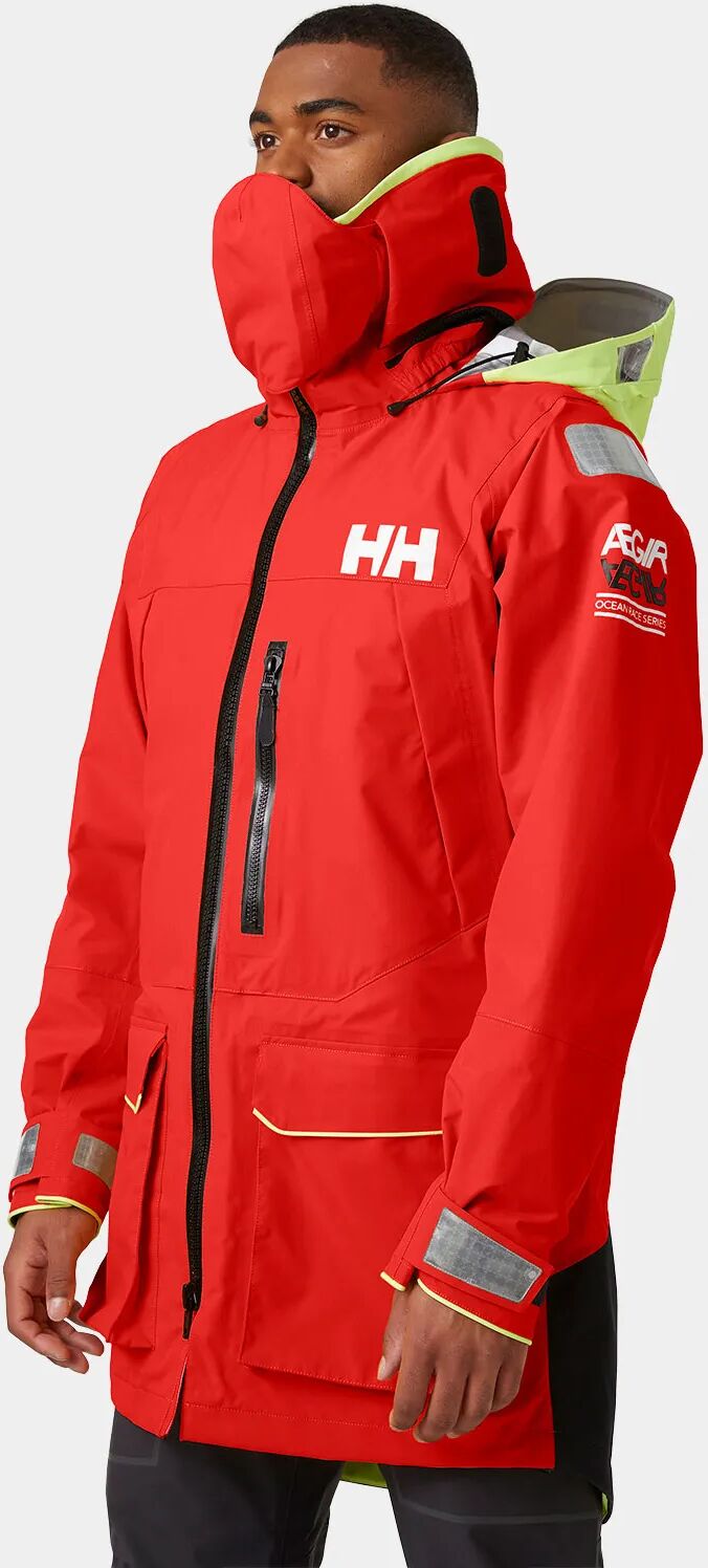 Helly Hansen Men's Aegir Ocean Sailing Jacket Red M - Alert Red - Male