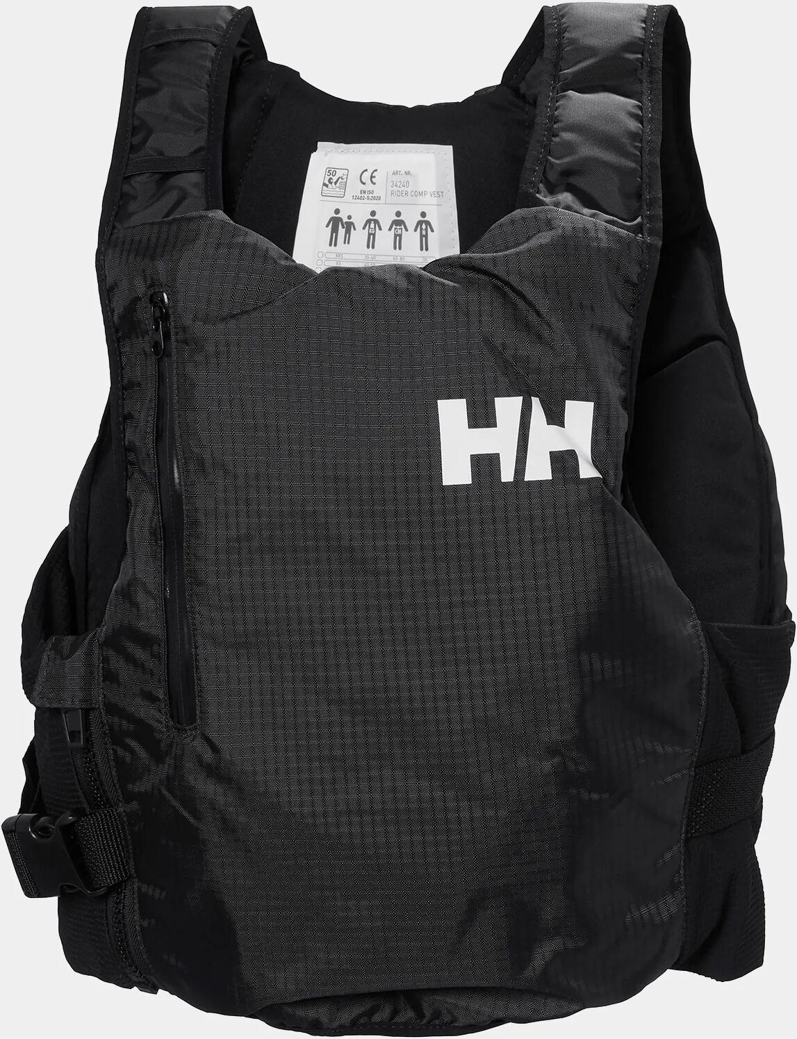 Helly Hansen Rider Foil Race Life Jacket Grey 90+KG - Ebony Grey - Unisex