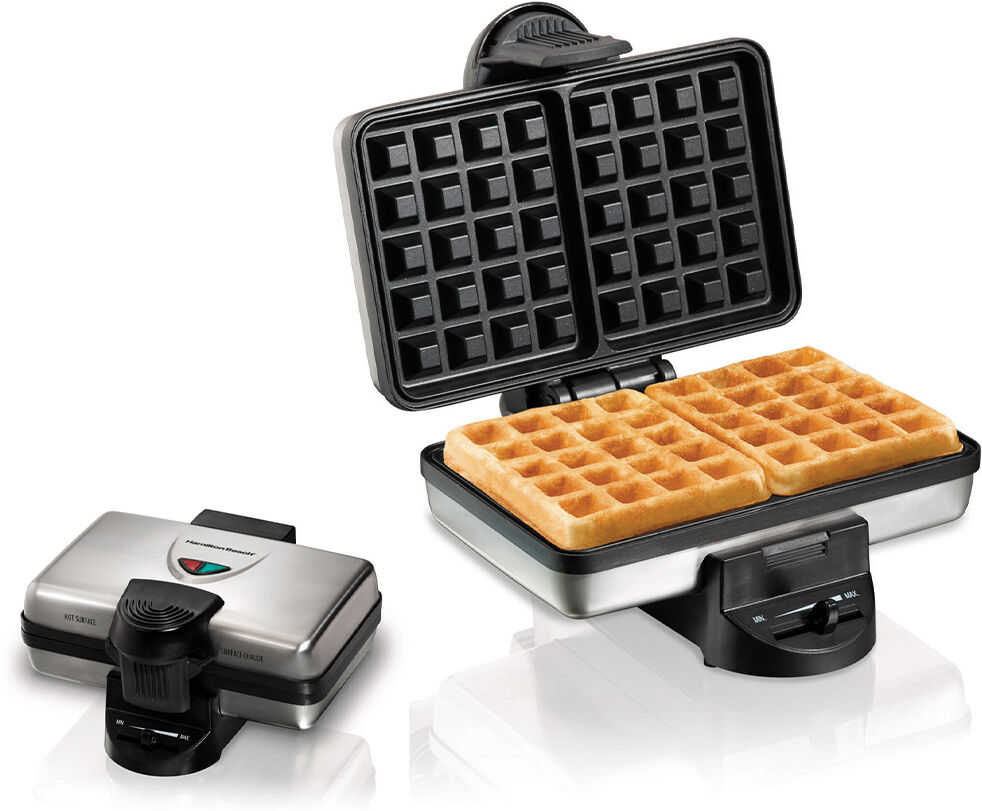 Photos - Toaster Hamilton Beach Belgian-Style Waffle Maker in Brown 26009 