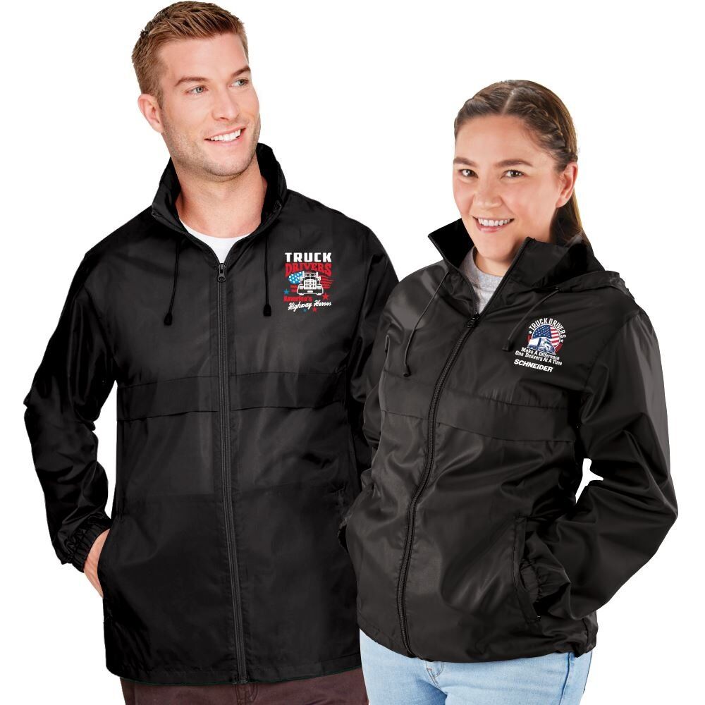 Positive Promotions 6 Truck Driver Appreciation Team 365? Unisex Zone Protect Lightweight Jackets - Embroidered Personalization Available